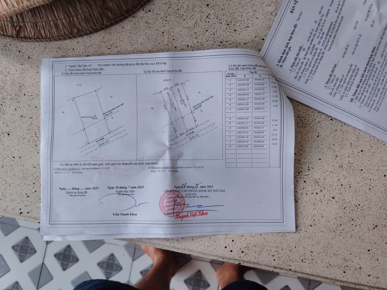 Bán đất QL1A gan Nhu Gia 904m² ngang 16.3m giá 1.63 tỷ Xã Nhu Gia