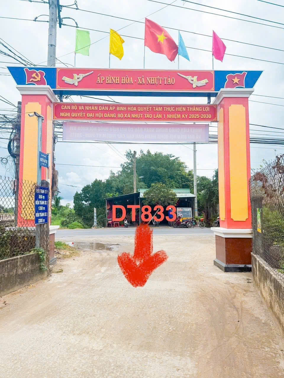 Bán nền thổ 5x33 MT Nguyễn Văn Thọ thông ra hai đầu TL833 và TL833B thuộc Xã Nhựt Tảo Tỉnh Tây Ninh