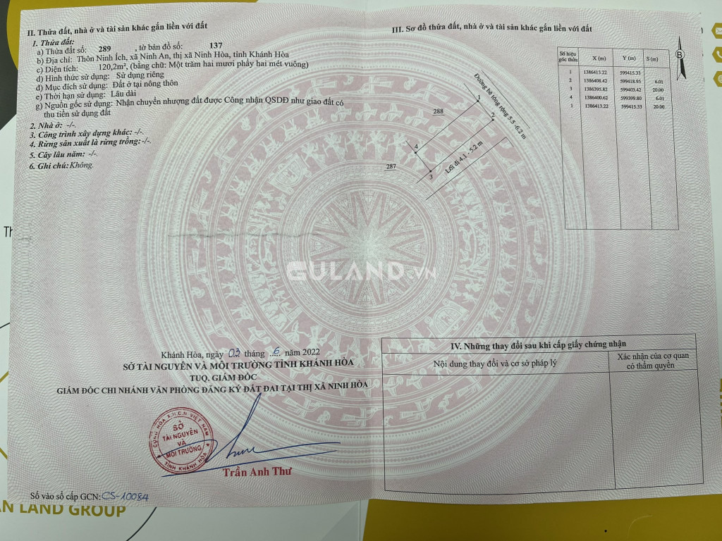 6x20, full thổ, 2 mặt tiền, Ninh Ích, Ninh An