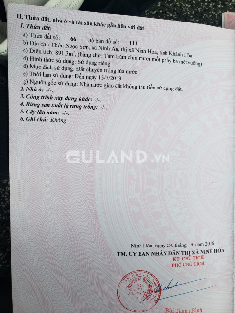 Gần 2 sào ruộng Ninh An, qh full ODT, qh đường giá rẻ, 2040 qh CX