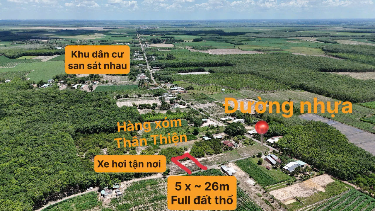 5x25 full thổ cư sổ sẵn Ninh Điền, châu thành, tây ninh