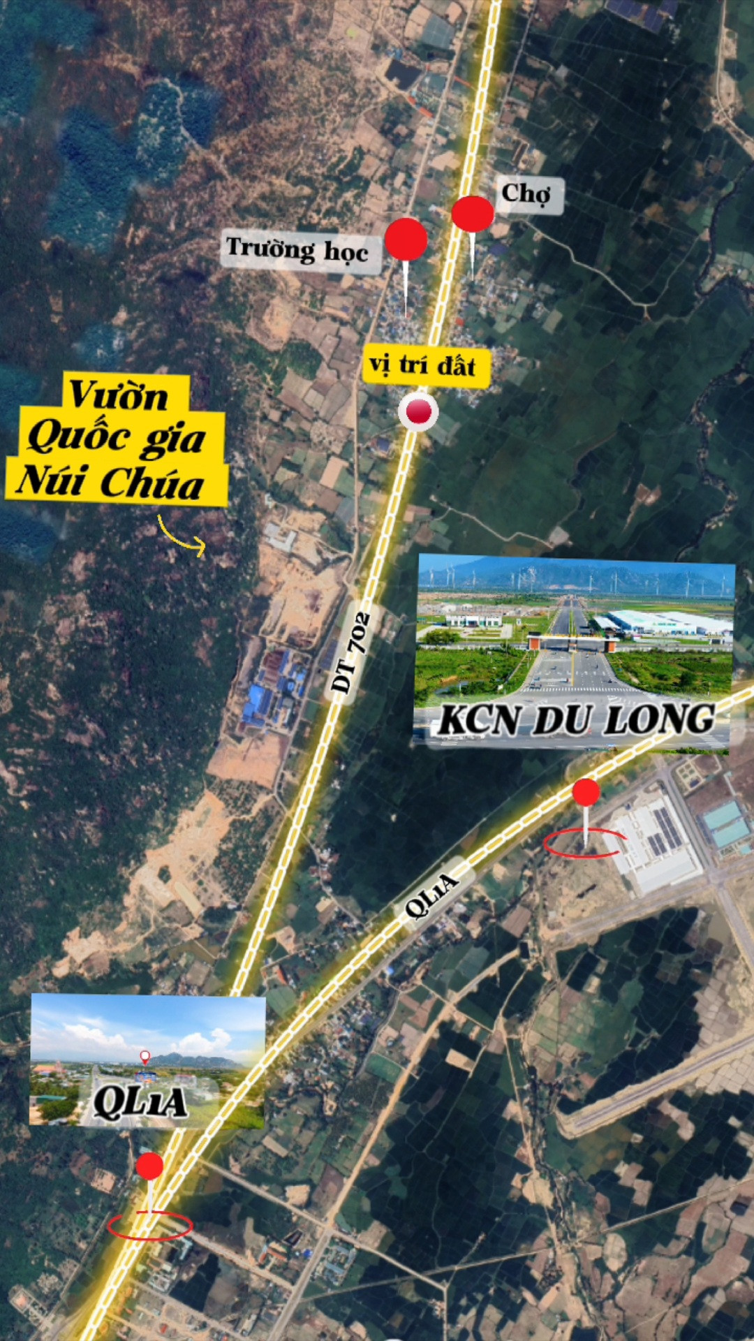 CHỈ TỪ 390 TRIỆU SỞ HỮU NGAY ĐẤT FULL THỔ CƯ (93m -106m2) TẠI KCN DU LONG NAM KHÁNH HÒA