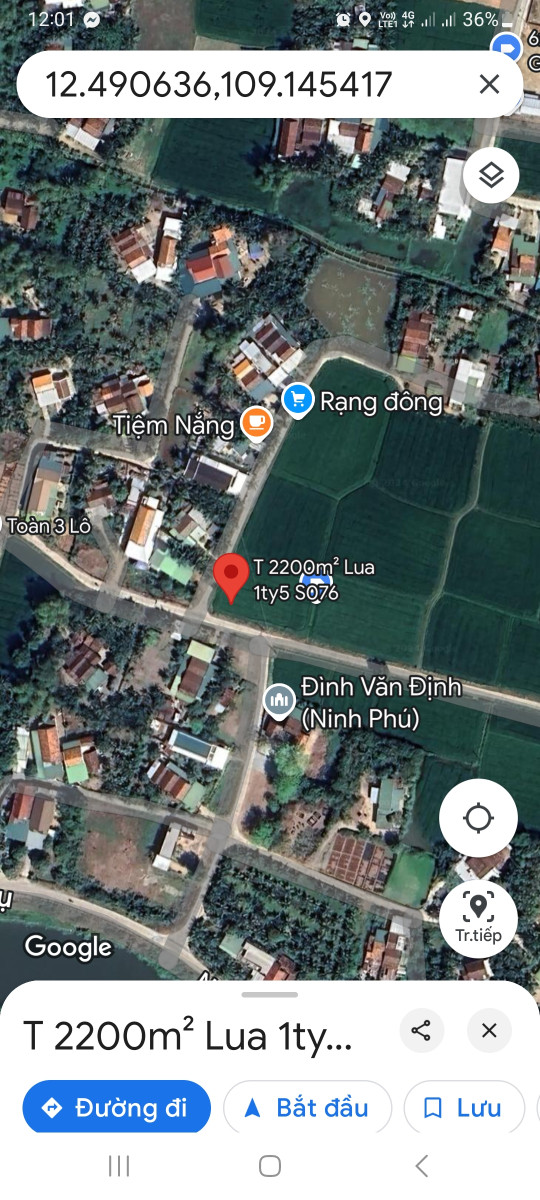 0938.113.403 Thảo, Bán 4,4 sào đất lúa quy hoạch thổ, bám bê tông 44m