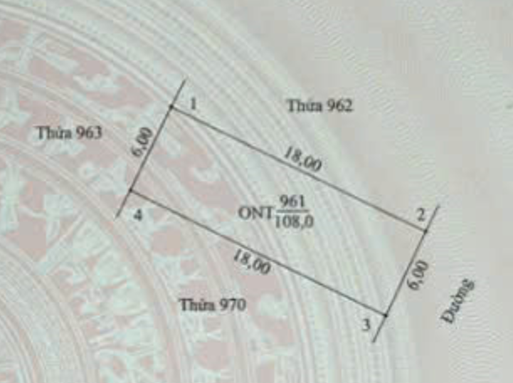 Bán đất 108m² ngang 6m giá 3 tỷ tại Xã Ninh Phúc Thành phố Ninh Bình