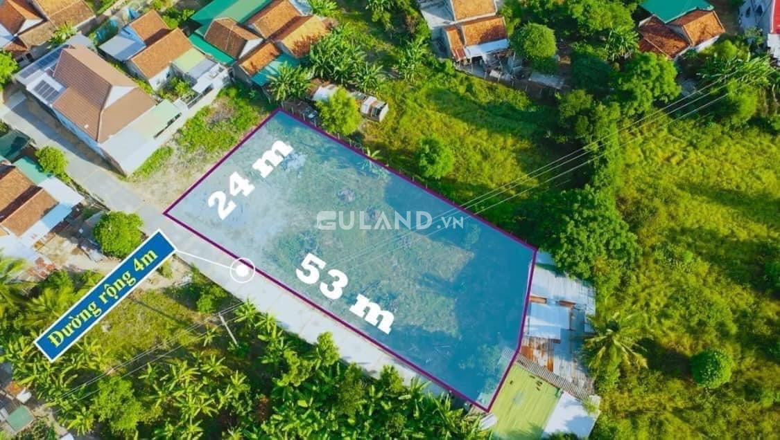Đại Cát 2 Ninh Phụng, ngang 53x24, MT bê tông 4m