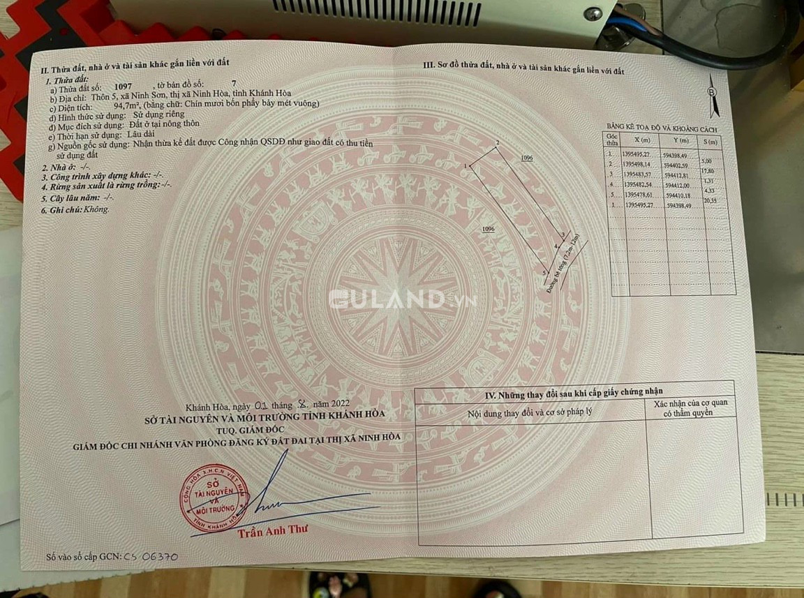 Xả lỗ lô Ninh Sơn, 5*20