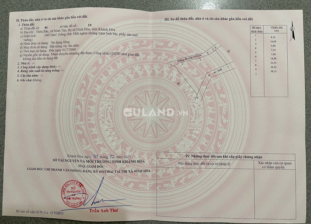 43x18 10 đất cln quy thổ