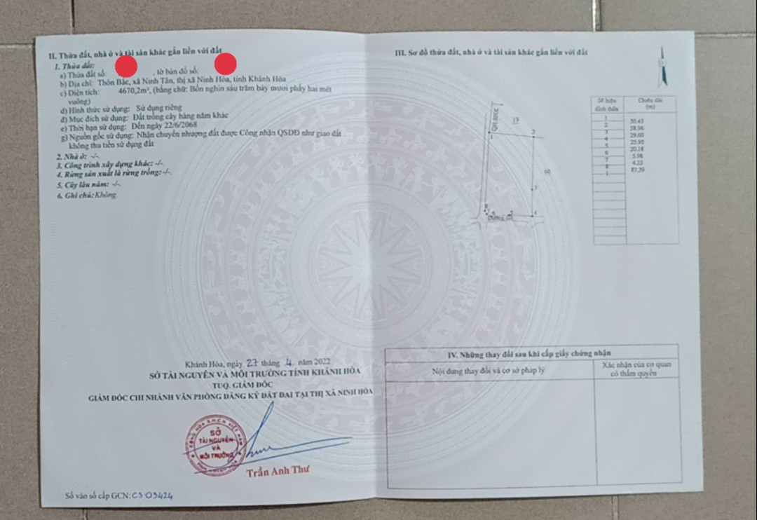 90x52 cây hằng năm  giá 2.7 tỷ chính chủ