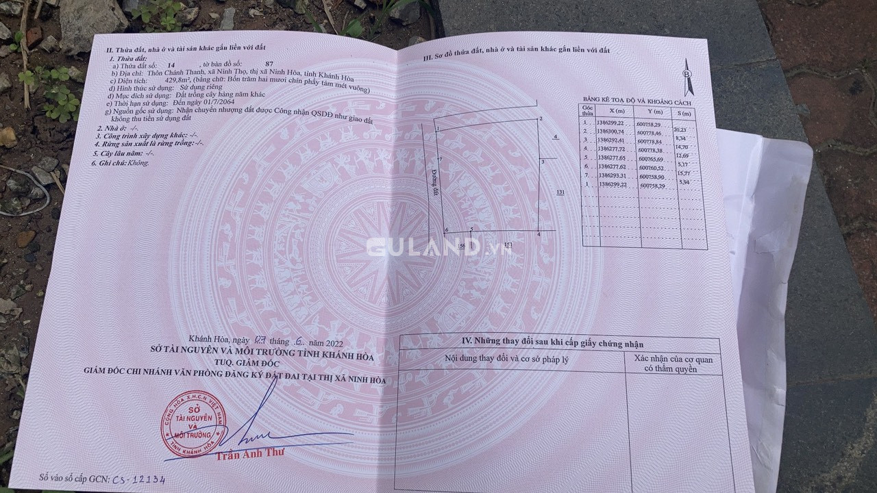 ĐẤT NỀN NINH THỌ GIÁ NGỘP