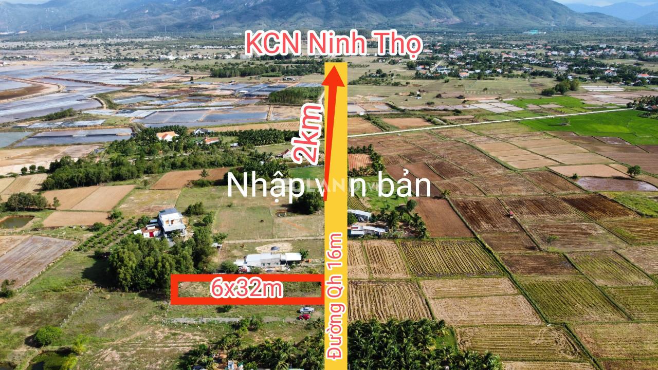 Trục chính Lạc Bình, Ninh Thọ 6x32, 50 thổ, đường quy hoạch 20m