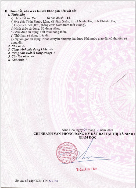 Đất full thổ cư