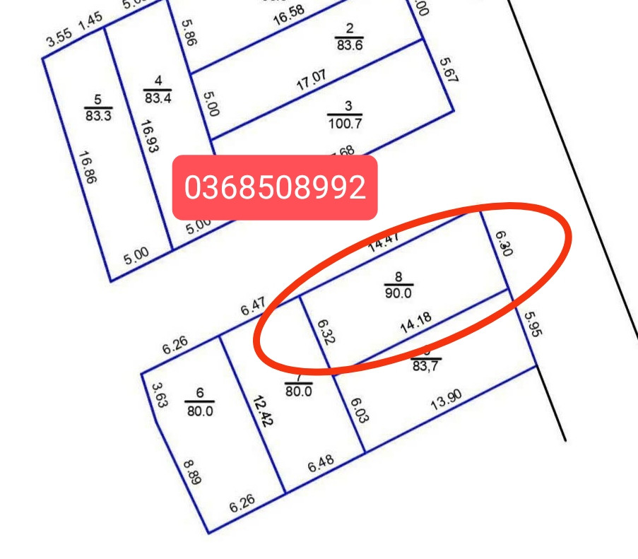 Bán đất 90m² ngang 6,3m giá 2.79 tỷ Xã Nội Bài