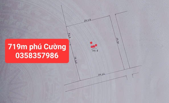 Bán Đất 712m² thổ cư 712m² giá 15.9 tỷ tại Xã Nội Bài Hà Nội