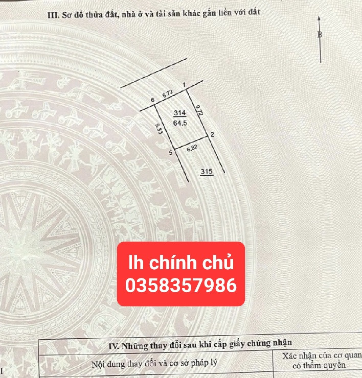 Bán đất 64.5m² ngang 6.7m giá 2.8 tỷ Xã Nội Bài