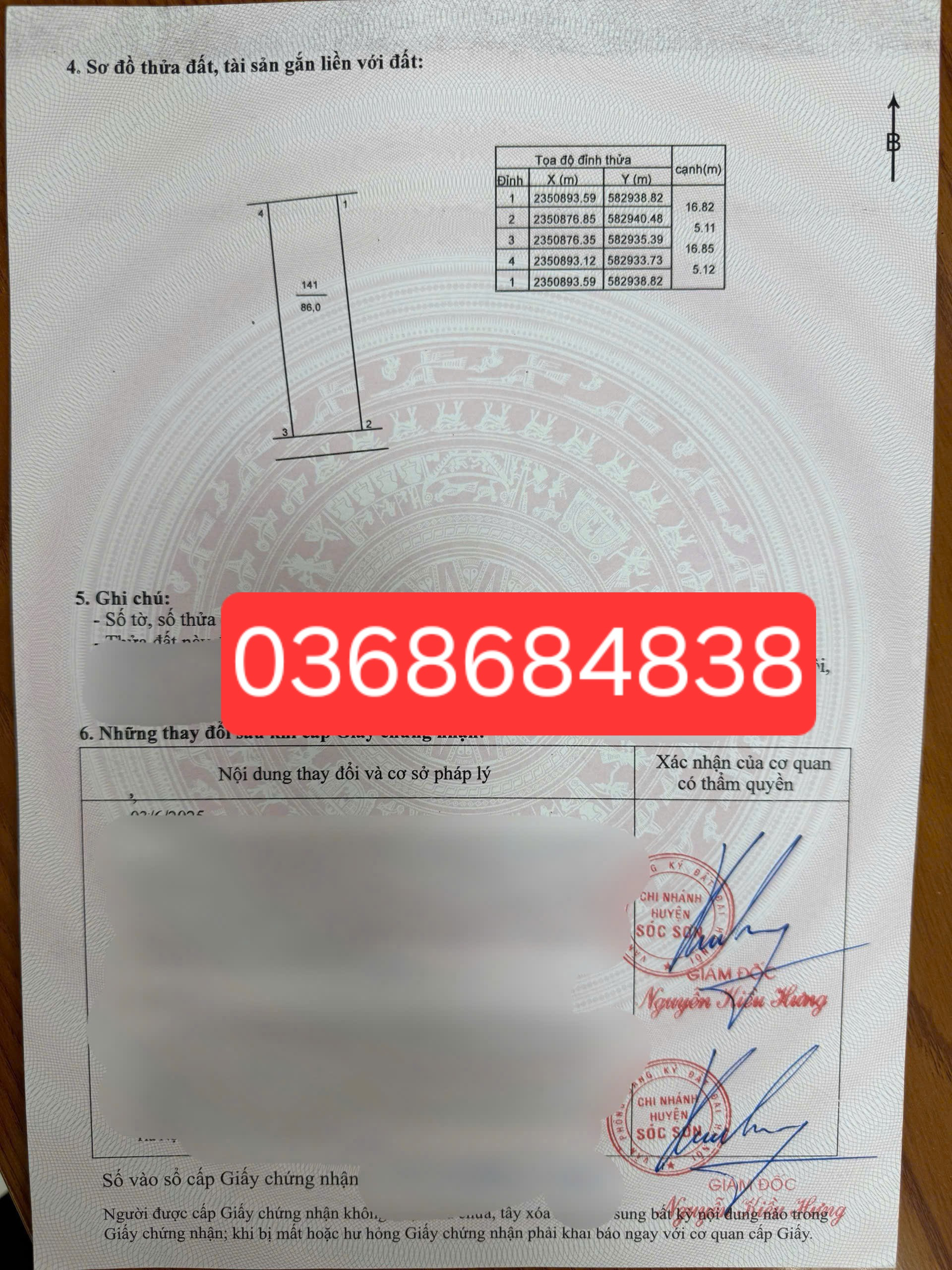 Bán đất 86m² ngang 5.11m giá 2.15 tỷ Xã Nội Bài