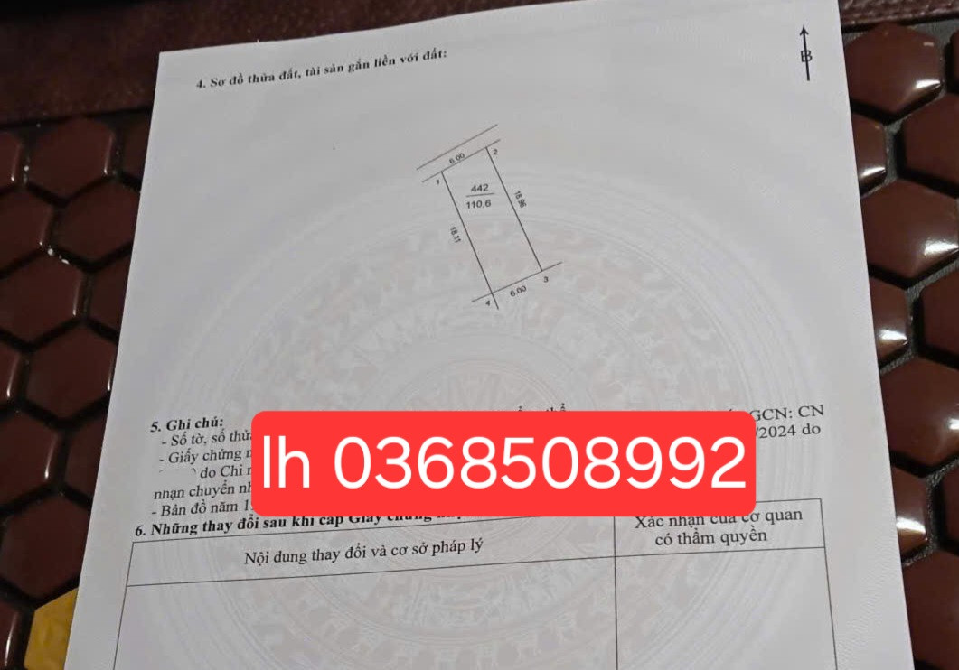 Bán đất 110,6m² ngang 6m giá 2.4 tỷ Xã Nội Bài