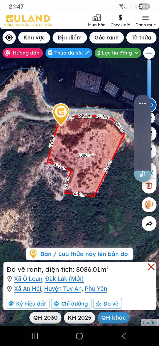 Bán đất 8086m² ngang 100m giá 7 tỷ Xã Ô Loan