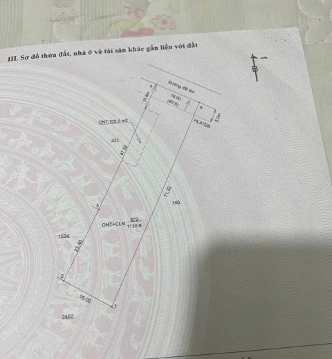 Bán đất Phú An Bến Cát 16x71m giá 5ty300