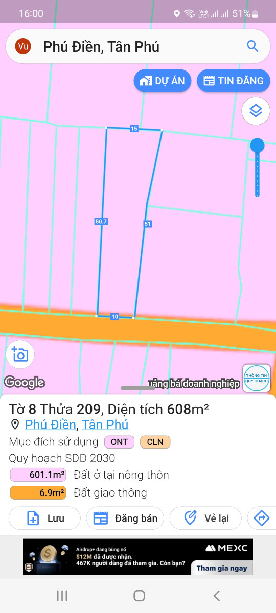 Nhà Đất Phú Điền Tân Phú Đồng Nai