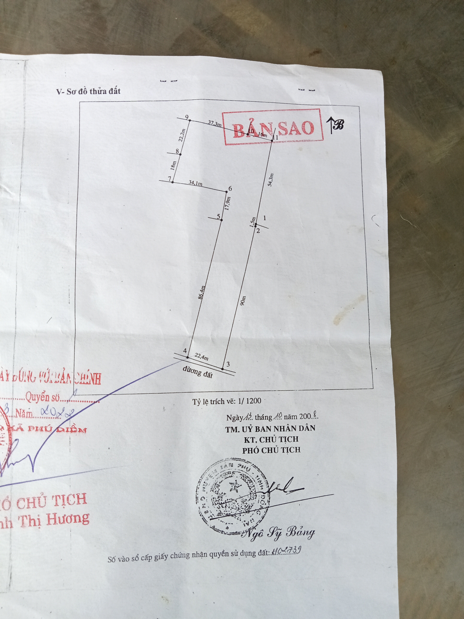 Bán đất 4400m² 4.5 tỷ tại Xã Phú Điền Huyện Tân Phú