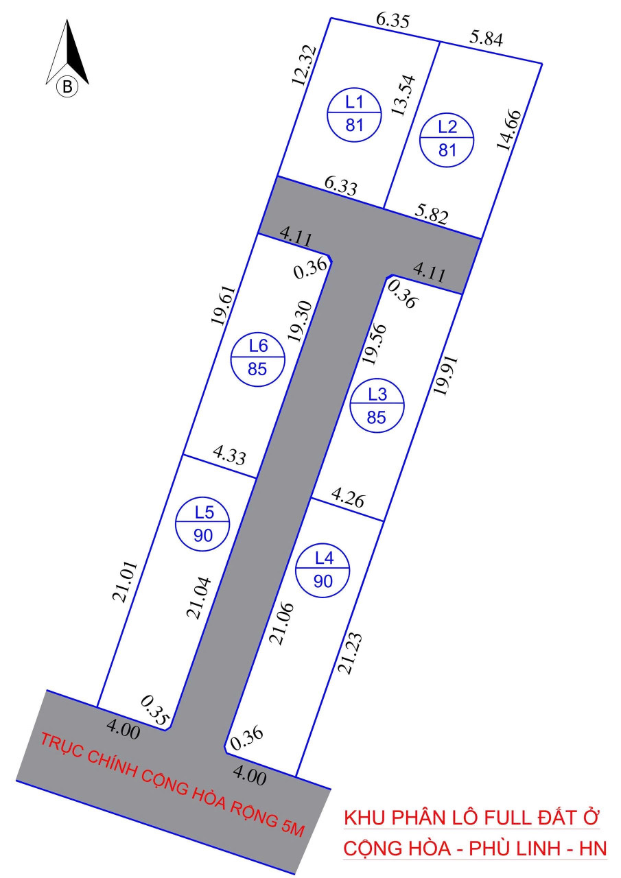 Bán đất 81m² ngang 6,3m tại Xã Phù Linh Huyện Sóc Sơn