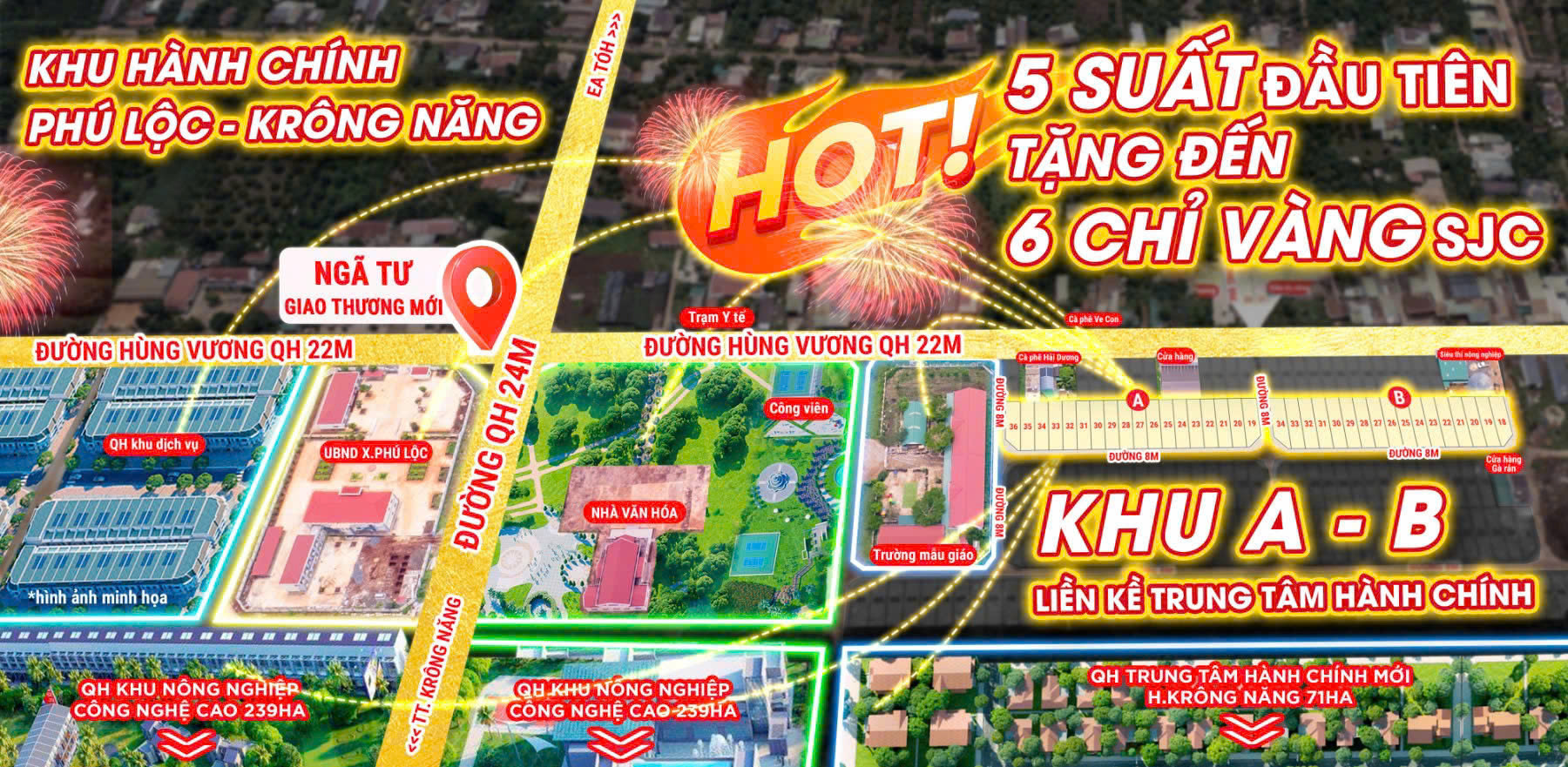 SIÊU PHẨM ĐẤT NỀN HOT NHẤT TÂY NGUYÊN - LIỀN KỀ KHU CÔNG VIÊN TRUNG TÂM 1,14HA