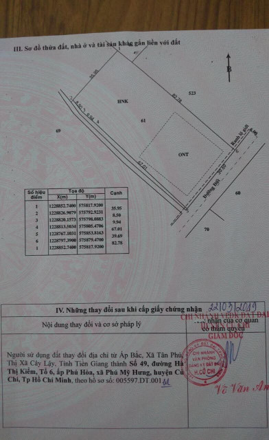Bán đất 3379.6m² 18 tỷ tại Xã Phú Mỹ Hưng Huyện Củ Chi