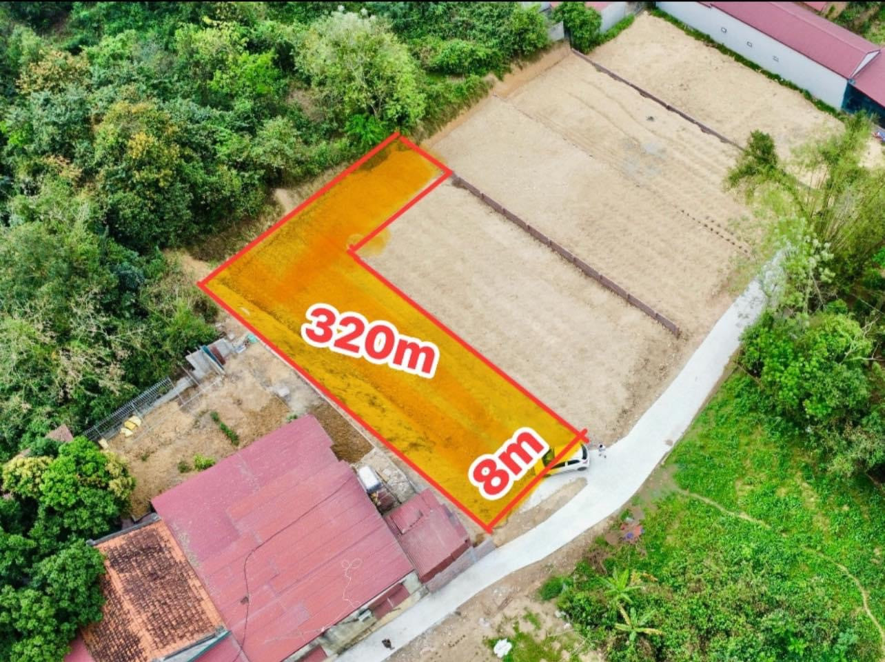 Bán đất 320m² 490 triệu tại Xã Phú Sơn Huyện Ba Vì