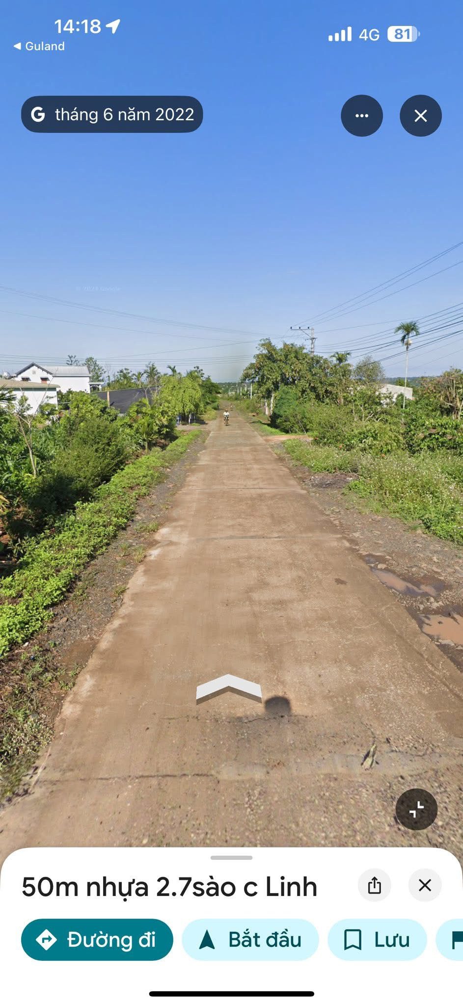 Bán đất 2733.2m² có sẵn 400m² thổ cư ngang 50m giá 7 tỷ tại Xã Phú Xuân