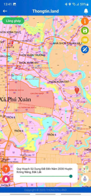 Bán đất 345.2m² 199 triệu tại Xã Phú Xuân Huyện Krông Năng