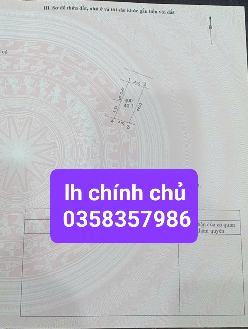 Bán đất 40.1m² ngang 4m giá 4 tỷ Xã Phúc Thịnh
