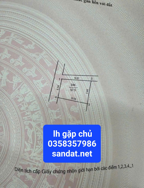 Bán đất 57.5m² ngang 5.5m giá 4.8 tỷ Xã Phúc Thịnh