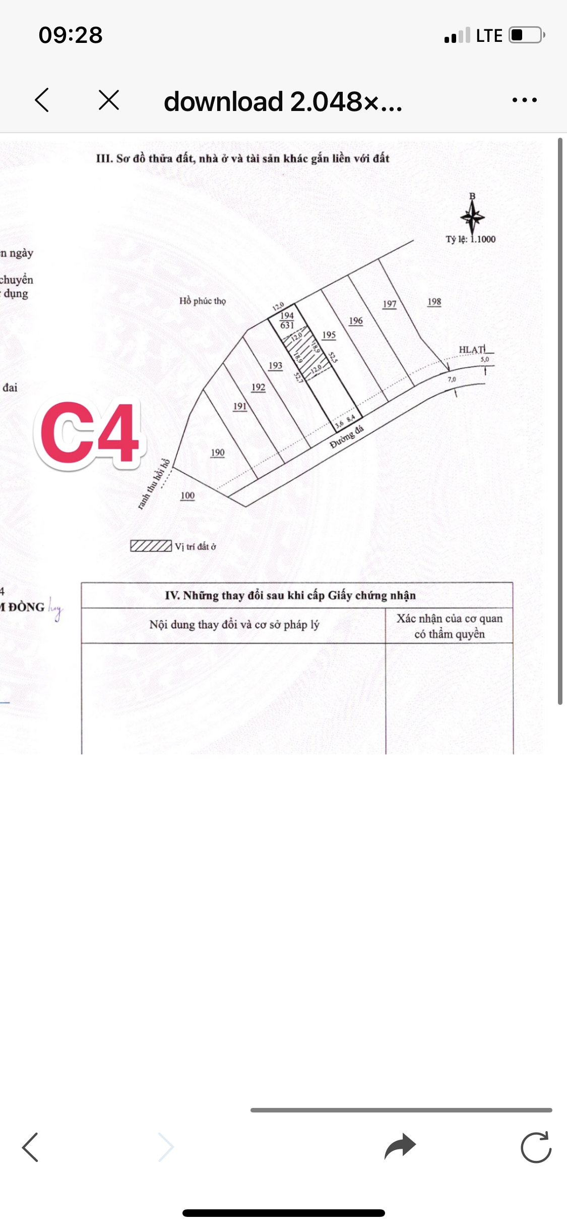 Bán đất 631m² có sẵn 227m² thổ cư ngang 12m giá 4.73 tỷ tại Xã Phúc Thọ Lâm Hà