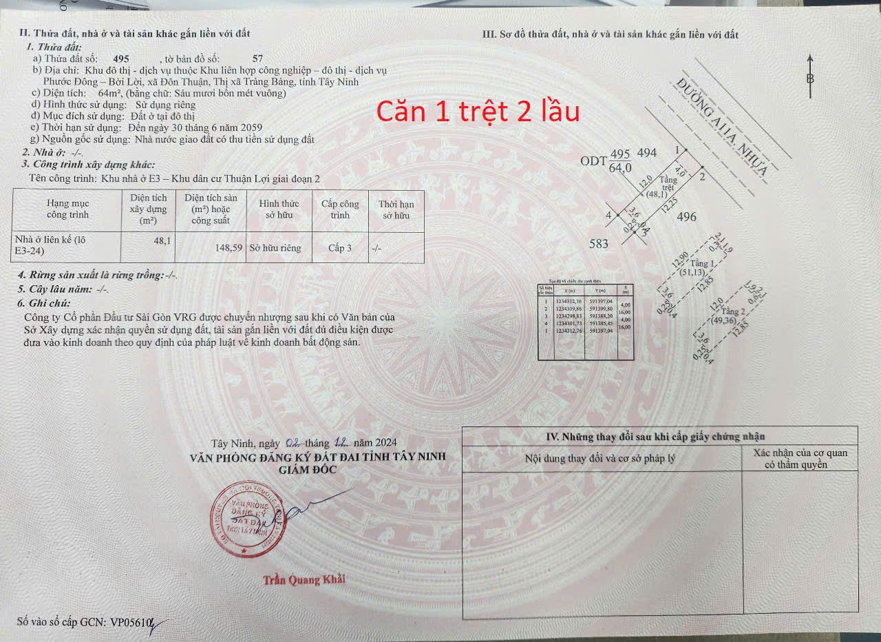 Mua Đất Tặng Nhà Mới Xây
