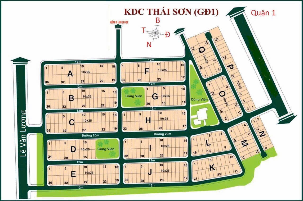 Bán đất thái Sơn 1 Phước kiển