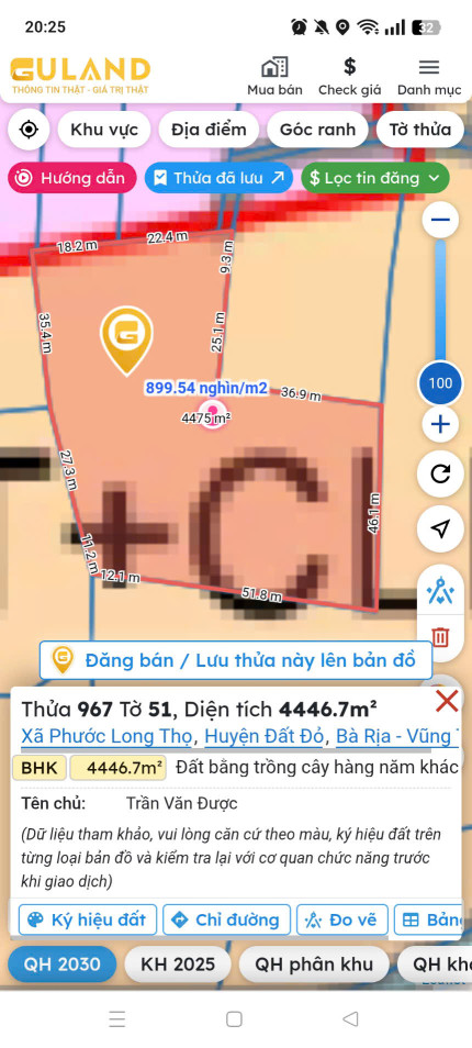 Đất chính chủ gởi bán.
Đt 4446m2