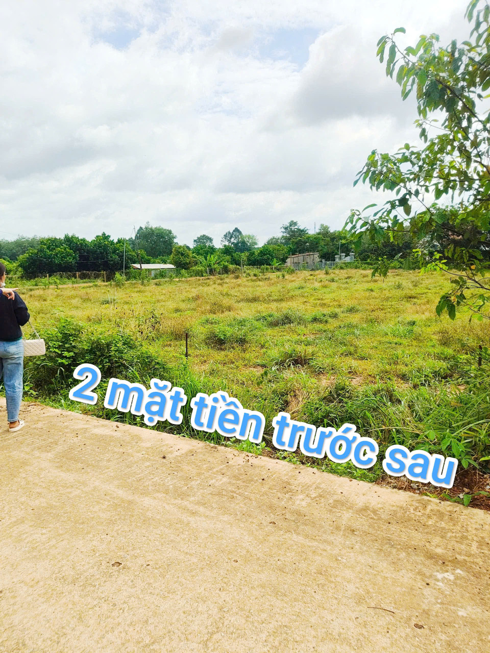Bán đất thổ cư 2 mặt tiền trước sau DH504 Phú Giáo