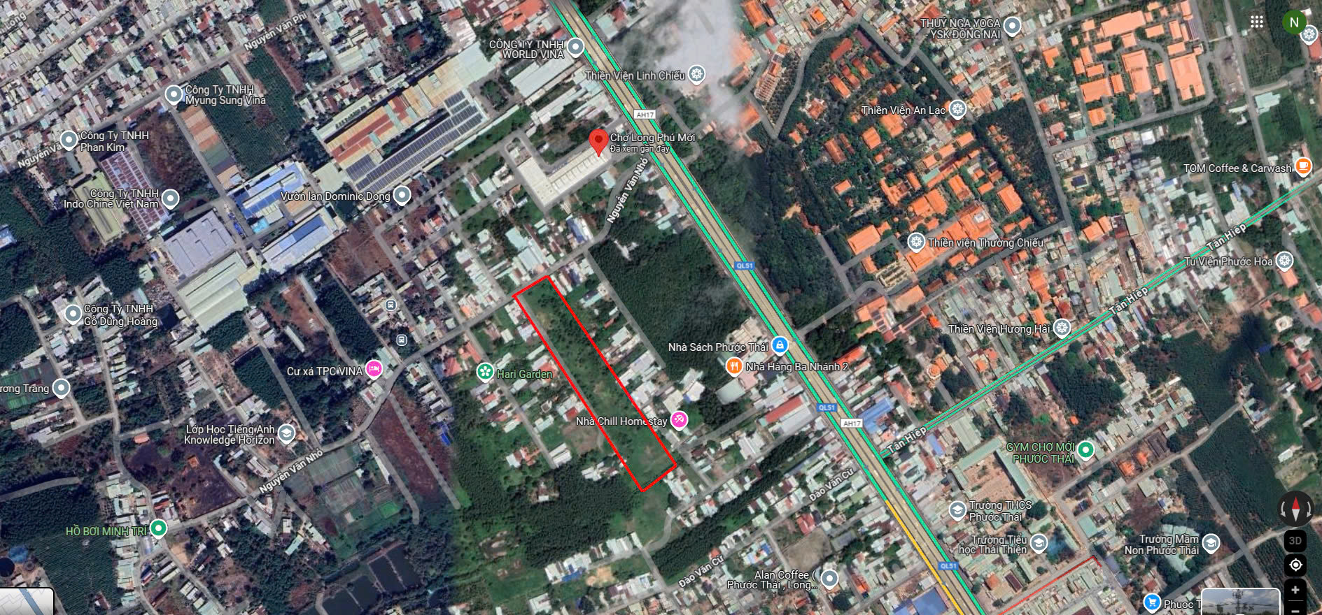 Bán đất 5699.5m² 60 tỷ tại Xã Phước Thái Huyện Long Thành