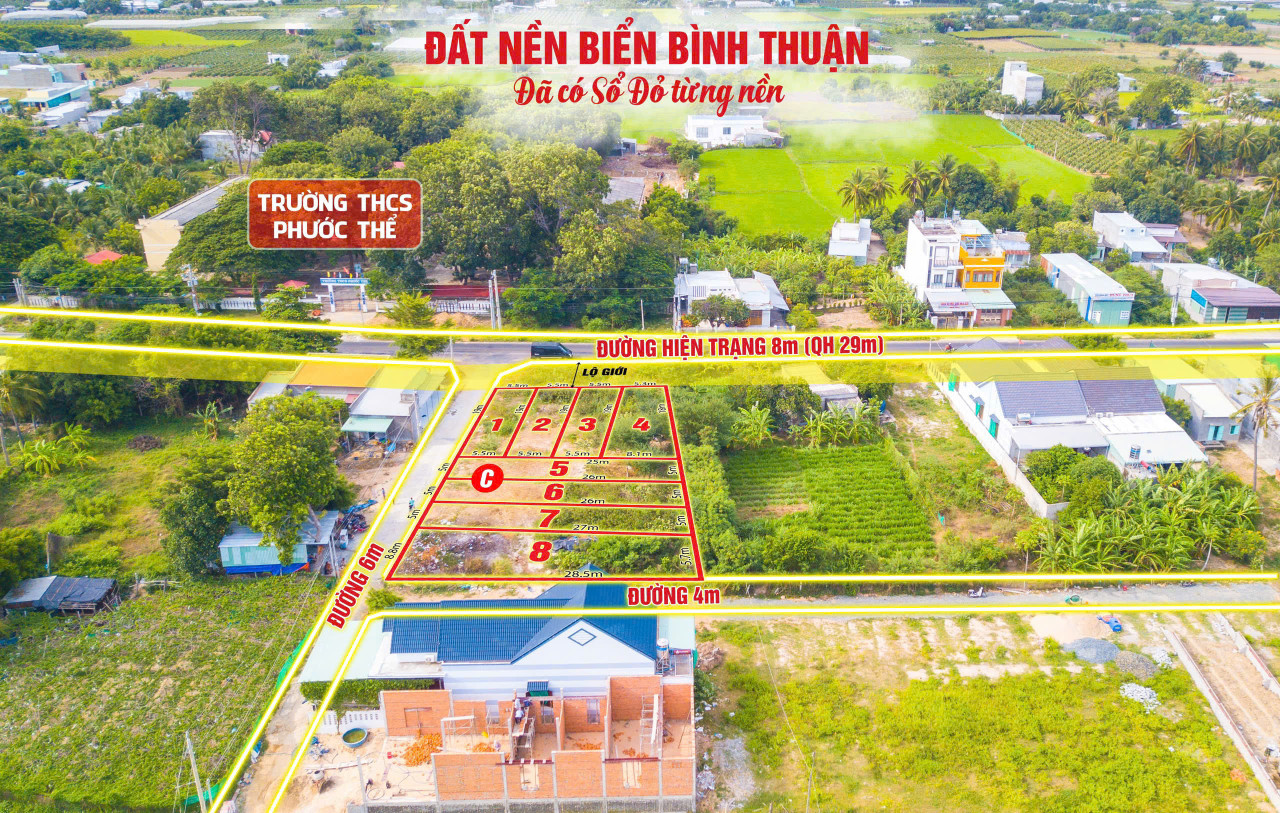 Bán đất nền sổ đỏ Tuy Phong, Bình Thuận