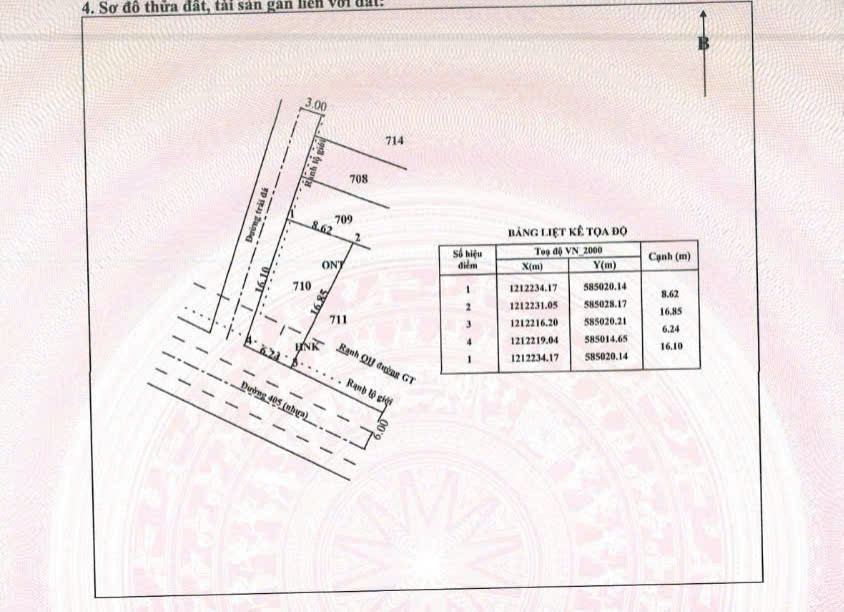 121m2 thổ góc 2 mặt tiền đường nhựa xã Phước Vĩnh An, Củ Chi giá 2,7 tỷ