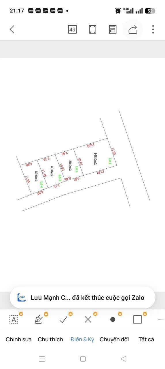Bán Đất 80m² thổ cư 80m² giá 1.65 tỷ tại Xã Quang Lãng Huyện Phú Xuyên Hà Nội