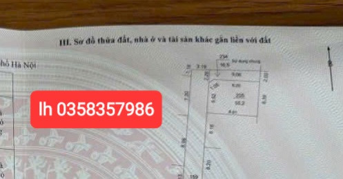 Bán đất 56.3m² ngang 8.01m giá 3.06 tỷ Xã Quang Minh