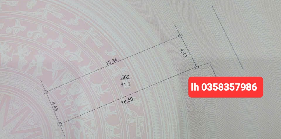 Bán đất 81.6m² ngang 4.43m giá 4.91 tỷ Xã Quang Minh