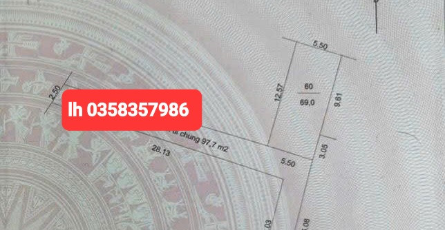 Bán đất 69m² ngang 5.5m giá 2.2 tỷ Xã Quang Minh