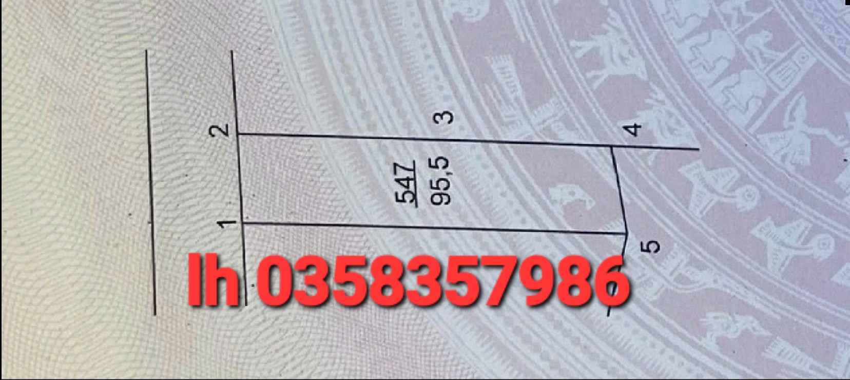 Bán đất 95.5m² ngang 5m giá 6 tỷ Xã Quang Minh