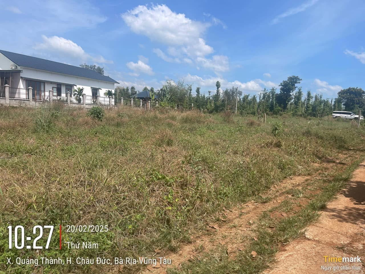 Còn duy nhất 1 lô số 3 . Ngang 6x35 có 80 thổ cư khu dân cư Quảng Thành - Châu Đức