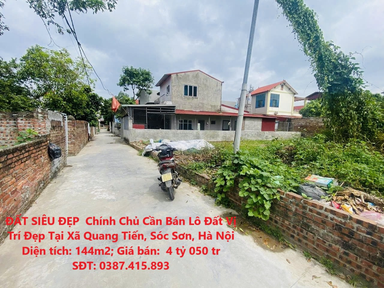 ĐẤT SIÊU ĐẸP  Chính Chủ Cần Bán Lô Đất Vị Trí Đẹp Tại Xã Quang Tiến, Sóc Sơn, Hà Nội