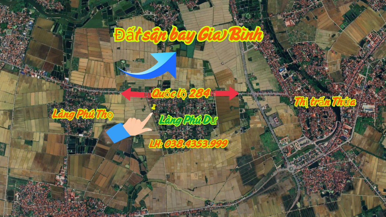 Bán đất Phú Dư (Gia Bình - Bắc Ninh) - giá 1,9xx tỷ