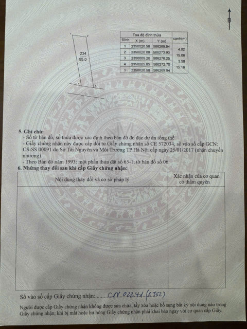 Bán nhà 55m² ngang 5m giá 2.55 tỷ Xã Sóc Sơn