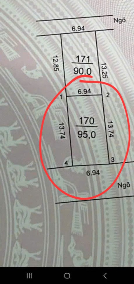Bán đất 94m² ngang 6.94m giá 4.85 tỷ Xã Sóc Sơn